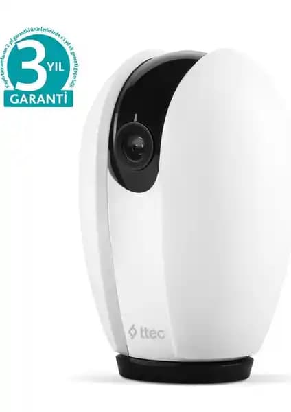 Ttec Wizi Pro 3MP Tam HD 360° Tak-Çalıştır Kablosuz Akıllı Kamera – Görüşlü ve Depolama