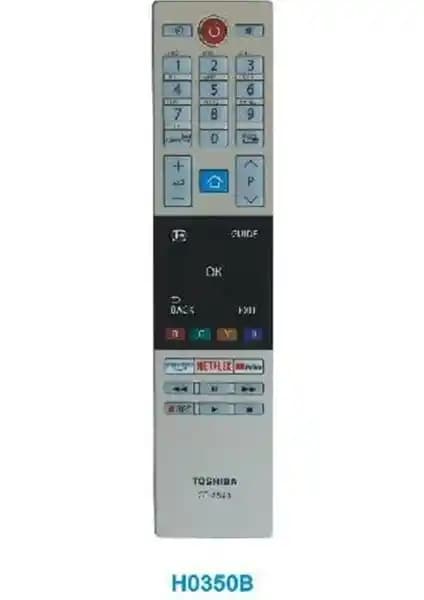 WEKO H0350B Toshiba Uyumlu Kumanda: Netflix/Prime Video ve YouTube için Entegre Kontrol