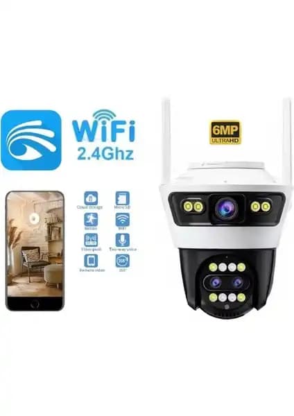 Enshall 6MP 6K Ultra HD Dış Mekan Güvenlik Kamerası Yüksek Çözünürlük ve Akıllı Özellikler