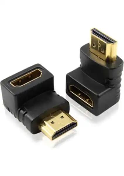 Wozlo 90 Köşe Dirsek Erkek-Dişi HDMI Çevirici: Yüksek Performanslı ve Dayanıklı Bağlantı Çözümü