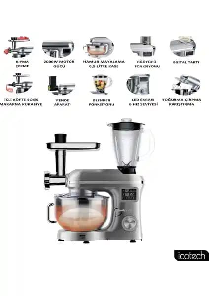 İki Güçlü Stand Mikserin Detaylı Karşılaştırması: Icotech SM50 ve Karaca Powercast Chef