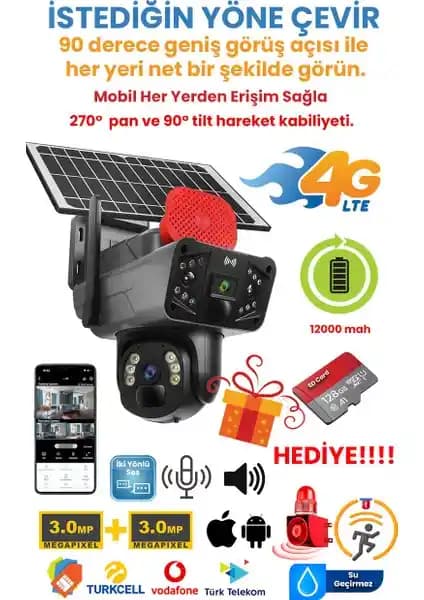 Kadraj Solar Panelli ve O-Kam 3936 Güvenlik Kameraları Karşılaştırması ve Özellikleri