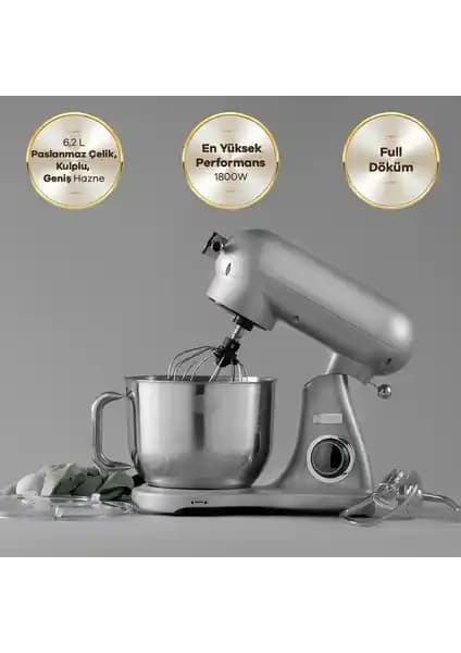 Karaca Powercast Chef Döküm Mikser ve Robx SR50 Hamur Yoğurma Seti Karşılaştırması