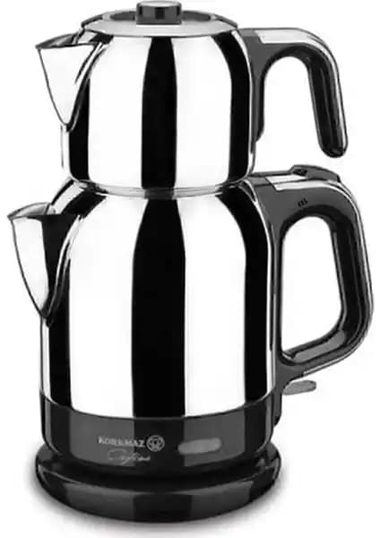 Korkmaz Çaytema InoxKrom ve Demkolik InoxSiyah Elektrikli Çaydanlık Karşılaştırması