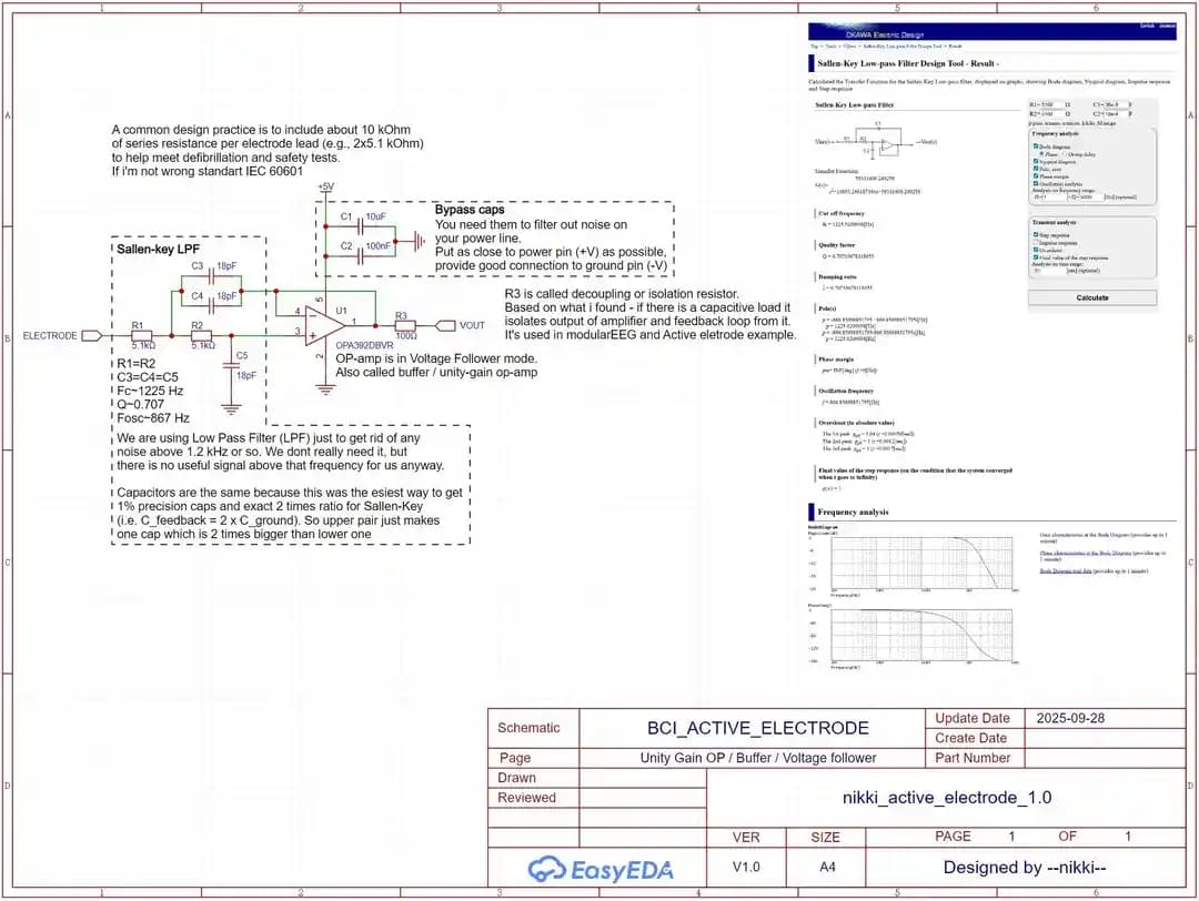 BCI ve EEG için Aktif Elektrot Tasarımı: Devre Detayları ve Koruma Yöntemleri