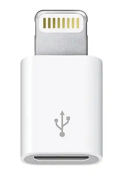Alfais AL-4520 Micro USB Lightning Dönüştürücü Adaptör Apple iPhone Uyumlu