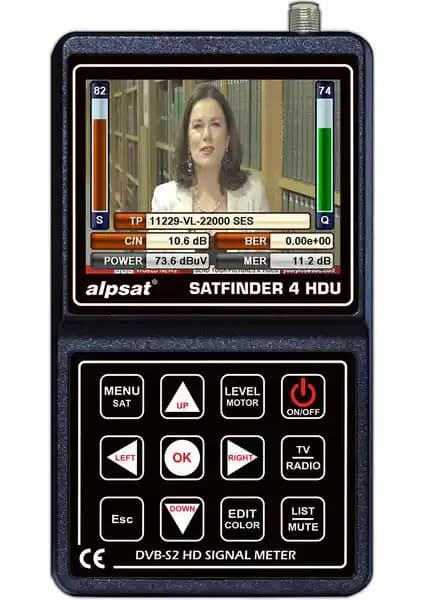 Alpsat Satfinder 4 HD Ultra Profesyonel Uydu Sinyal Bulucu ve Ölçüm Cihazı