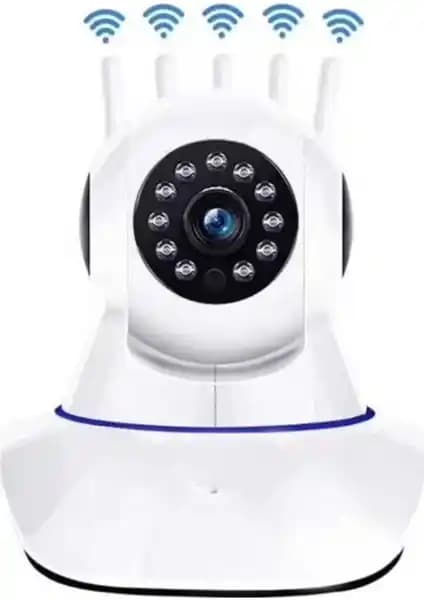 Angel Eye KS-516 5 Antenli HD 360 Derece Wi-Fi IP Kamera İç Mekan Güvenlik Çözümü