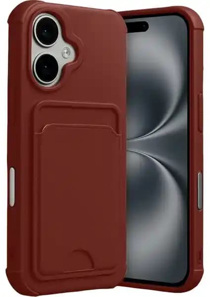 Apple iPhone 17 Uyumlu Kamera Koruma ve Kartlık Özellikli Silikon Kılıfı