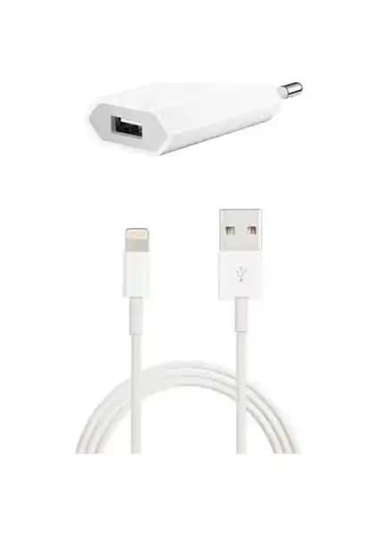Apple iPhone Uyumlu Şarj Adaptörü ve Lightning Kablo Seti Pratik ve Güvenilir Şarj Çözümü