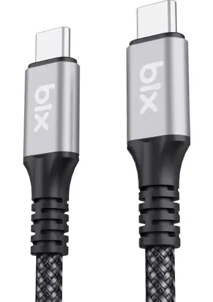 Bix BXCC242 USB4 Thunderbolt 3/4 Uyumlu USB-C Kablo ile Yüksek Hız ve Güç Performansı