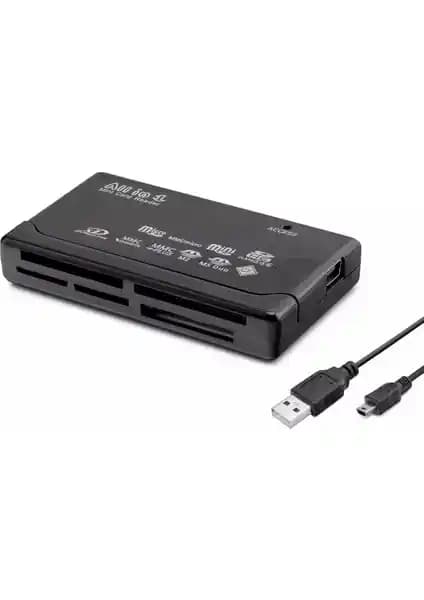 Daytona Çok Fonksiyonlu USB 2.0 Kart Okuyucu ve Yazıcı ile Veri Transferi Kolaylığı