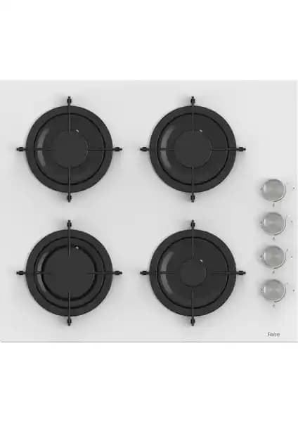 Ferre CS206 Beyaz Cam Gazlı Ankastre Ocak ile Modern ve Güvenli Mutfak Çözümü