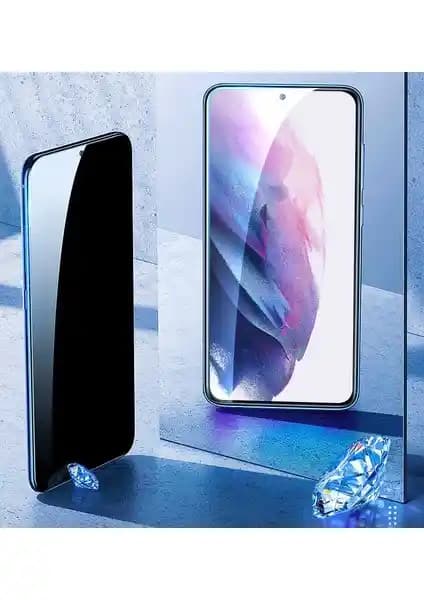 Fibaks Tam Kapatan Tamperli Cam Ekran Koruyucu Samsung Galaxy S24 Plus İçin