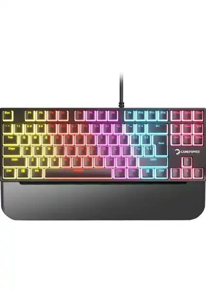GamePower Suki TKL Mekanik Red Outemu Switch Puding Tuşlar Türkçe Q USB Oyun Klavye