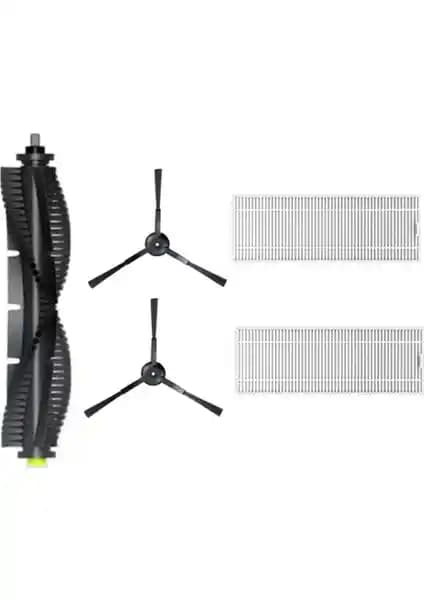 Gui Xulian 5 Parça Rulo Fırça ve Filtre Seti Qihoo 360 Süpürgeler İçin Yedek Parça