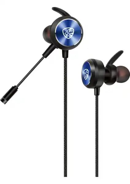 Hytech Hy-Gk3 3,5 mm Oyuncu Kulaklığı Esnek Mikrofon ve Mavi Renk Seçeneğiyle