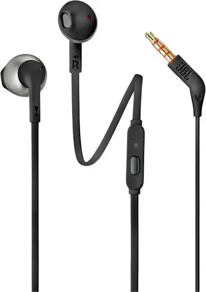 JBL T205 Kulaklık CT IE Black: Ergonomik Tasarım ve Yüksek Ses Kalitesi ile Günlük Kullanım