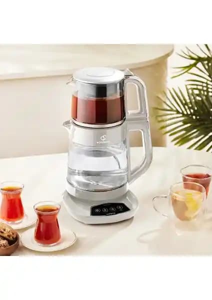 Karaca Çaysever 3'ü Bir Arada Konuşan Cam Çay Makinesi ile Modern ve Fonksiyonel Çay Deneyimi