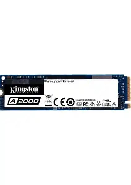 Kingston A2000 250GB PCIe NVMe SSD: Yüksek Performans ve Güvenilirlik Sunan Depolama Çözümü