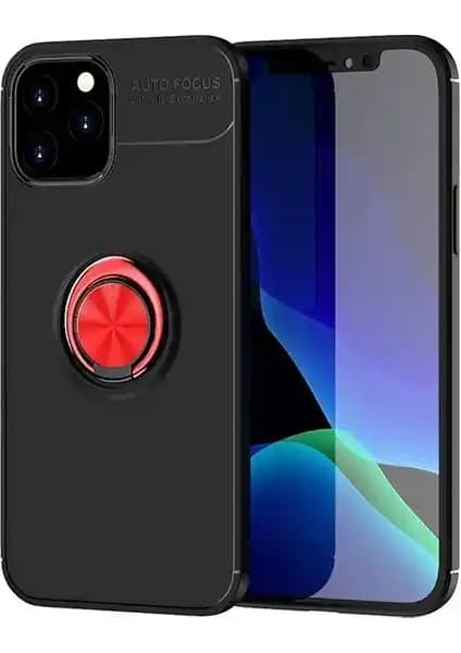 KNY Apple iPhone 12 Yüzüklü Manyetik Silikon Kılıf Şıklık ve Koruma Sunar