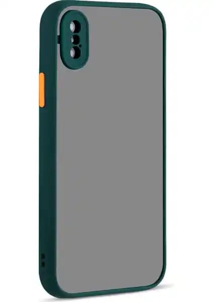 KNY Apple iPhone Xs Max Renkli Kenarlı ve Desenli Darbeye Dayanıklı Kılıf