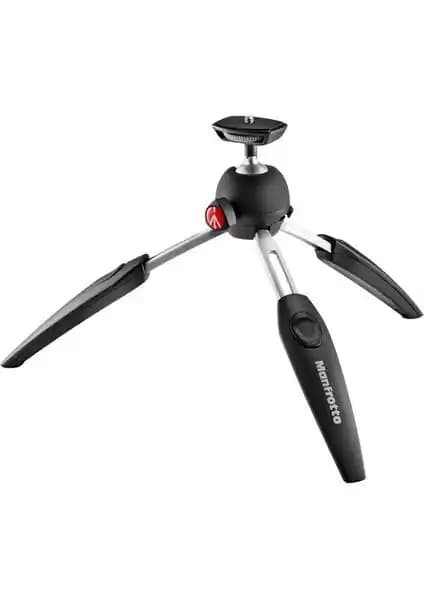 Manfrotto MTPIXI EVO Mini Tripod Siyah: Hafif ve Dayanıklı Çok Yönlü Kamera Tripodu