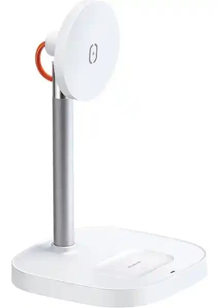 Mcdodo 2in1 15W MagSafe Uyumlu Kablosuz Şarj Standı ile Çoklu Cihaz Şarj Deneyimi