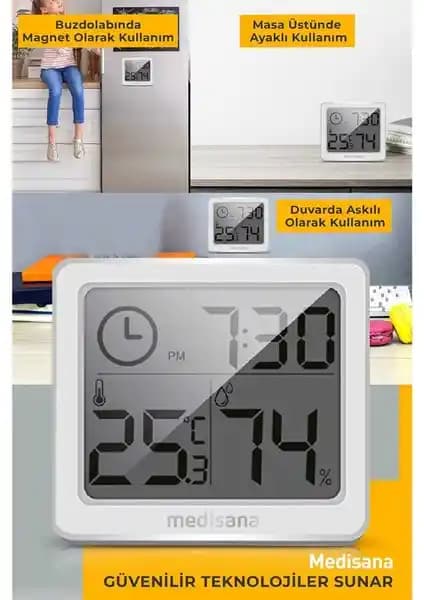 Medisana 60081 Oda İçi Termometre ve Nem Ölçer: Sağlıklı İç Mekanlar İçin Güvenilir Çözüm