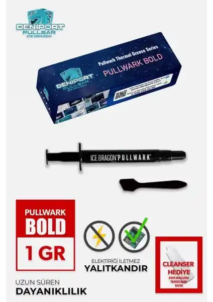 Pullsar Pullsar Pullwark Bold 1g 20W/m-K Yüksek Performanslı Termal Macun Özellikleri ve Kullanım Rehberi