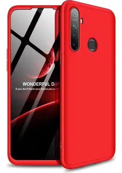 Realme 6i için 3 Parça Çift Katmanlı Koruma Kılıfı Şık Tasarım ve Dayanıklılık