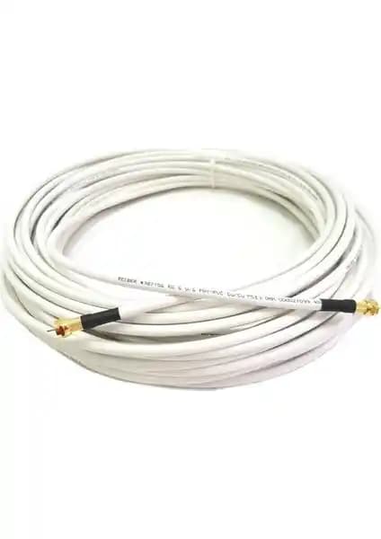 Reçber 10 Metre RG6U6 Bakır Anten Kablosu Yüksek Performans ve Güvenilirlik