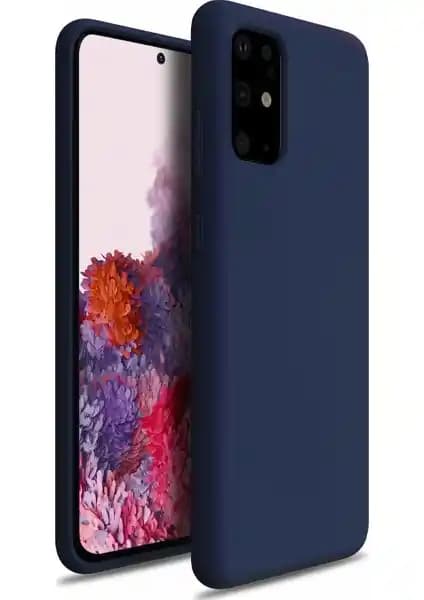 Samsung Galaxy S20 Plus için Şık ve Koruyucu Case 4U Premier Silikon Lacivert Kılıf