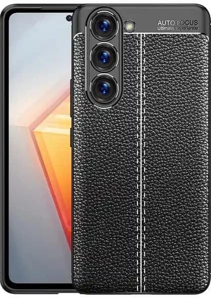 Samsung Galaxy S23 için Deri Görünümlü Silikon Kılıf Yüksek Koruma ve Şıklık Sunar