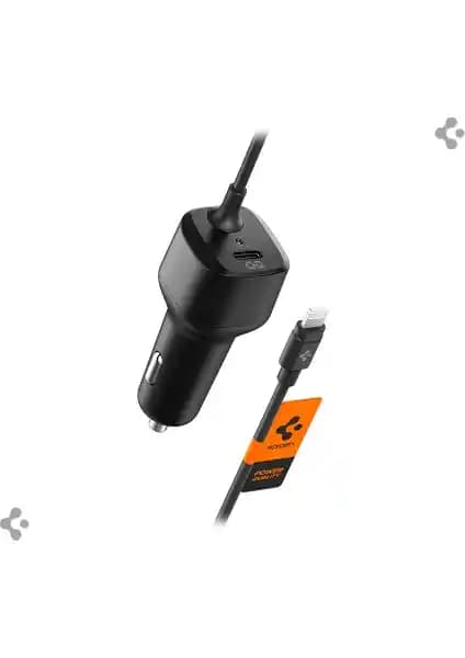 Spigen 47W USB-C Araç İçi Hızlı Şarj Adaptörü ve Lightning Kablosu Özellikleri