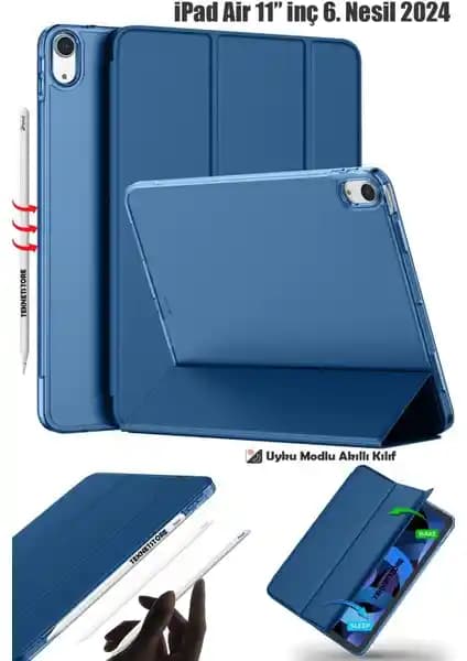 TekNetStore iPad Air 6 11 İnç M2 Uyumlu Şık ve Koruyucu Tablet Kılıfı 2024