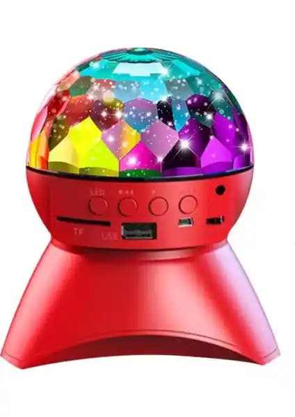 Teknomila Dönen Işıklı Disco Topu: Güçlü Ses ve Renkli Atmosfer Yaratıcı Eğlence Aracı