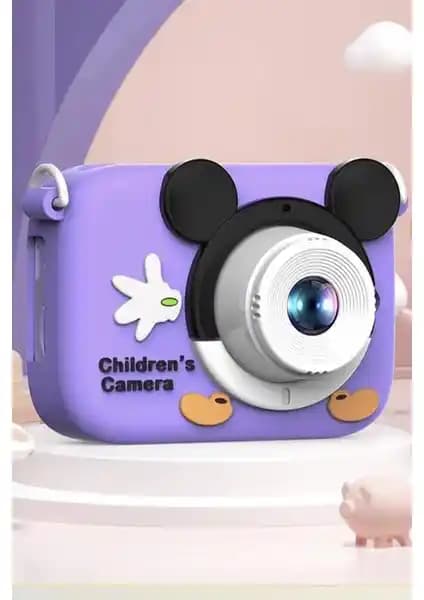 Torima CMR-16 Mor Çocuk Kamerası Yüksek Çözünürlüklü Fotoğraf ve Video Çekimi