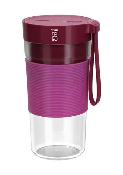 Vestel Mix&Go Şarj Edilebilir Pembe Blender: Pratik ve Şık Mutfak Çözümü