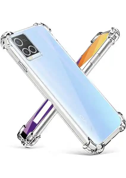 Vivo Y33S İçin Köşe Koruma Airbag Silikon Kılıfı Şeffaf Tasarım ve Dayanıklılık