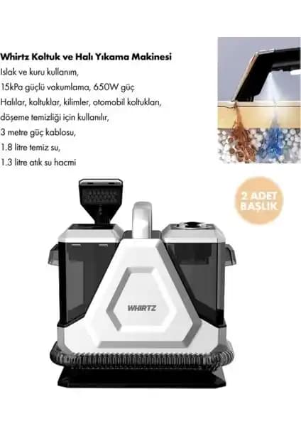 Whirtz WR-EA-1000 Halı Yıkama Makinesi: Evde Profesyonel Temizlik Deneyimi