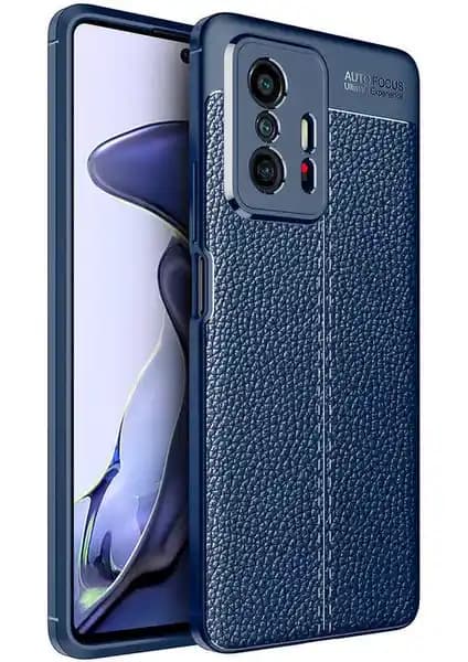 Xiaomi Mi 11T için Şık ve Koruyucu Deri Görünümlü Silikon Kılıf