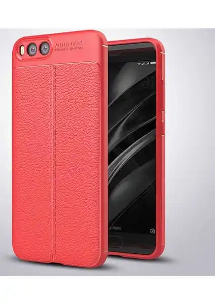 Xiaomi Mi Note 3 İçin Şık ve Koruyucu Silikon Deri Kombinasyonlu Kılıf