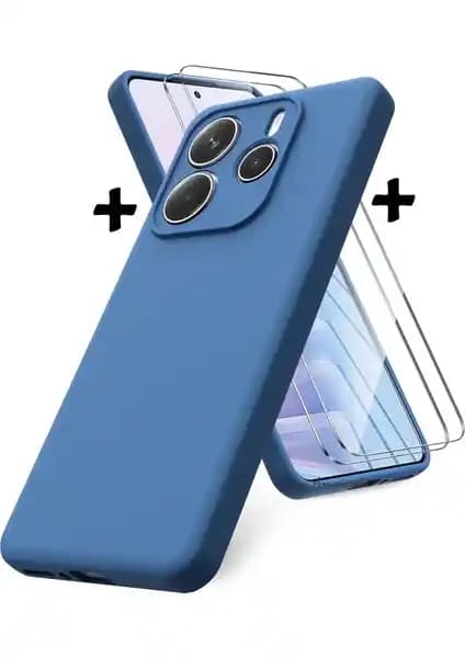 Xiaomi Redmi Note 14 için M.TK Moveteck Kılıf ve Ekran Koruyucu Seti Güçlü Koruma ve Şık Tasarım