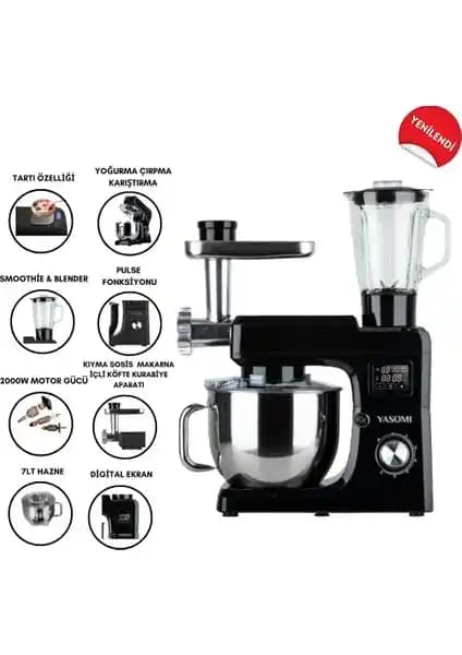 Yasomi Sm 1511BML Çok Fonksiyonlu Mutfak Şefi: Güçlü ve Çok Yönlü Mutfak Aleti