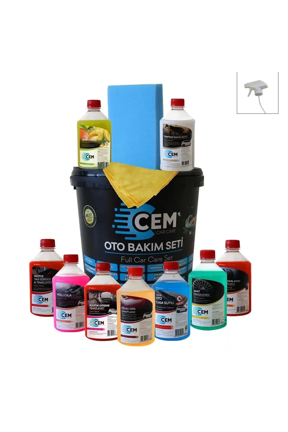 Cem 12 Parça Oto Bakım Seti ve Genel Markalar 13 Parça Araç Yıkama Bakım Seti Karşılaştırması