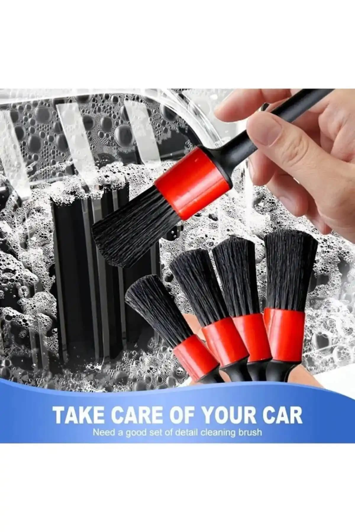 Oto Fırça Setleri Karşılaştırması: 5'li ve 9 Parça Detaylı Bakım Fırça Setleri