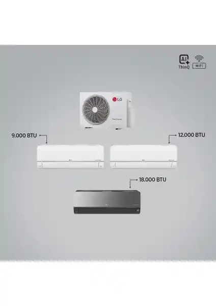 LG 1+3 Çoklu Sistem Klima: Enerji Verimli ve Akıllı Kontrol Özellikleriyle