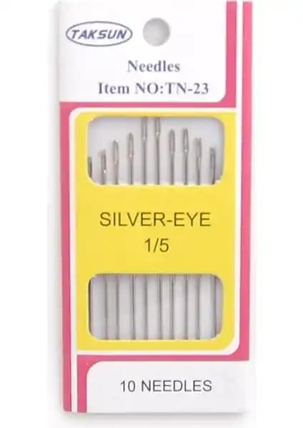 Moonstar El Dikiş İğnesi SILVER-EYEE 1/5: Dayanıklı ve Hassas Dikiş Aracı Türkiye Menşei
