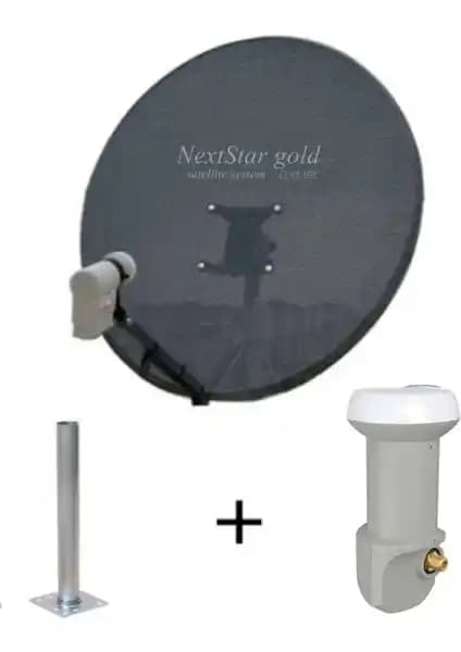NextStar Gold 80 cm Delikli Ofset Çanak Anten ile Geniş Alan Yayını ve Yüksek Sinyal Kalitesi